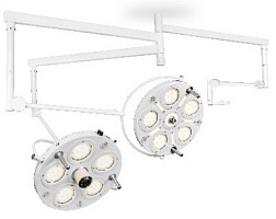 Светильник хирургический двухкупольный FotonFly 6S5С c креплением под монитор 